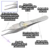 G.S ADSON Tissue Forceps 4.75" Teeth 1X2 Precision Crafted Tips