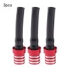 Mtsooning 3pcs Red Gas Fuel Cap Valve Vent Breather Hose Tube Universal