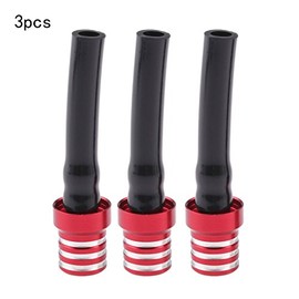 Mtsooning 3pcs Red Gas Fuel Cap Valve Vent Breather Hose Tube Universal
