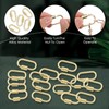 HJZHII 20 Pcs Screw Carabiner Lock Charms Gold Necklace Clip