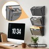 Docnest 2 Tier Mesh Wall File Holders with Hooks –