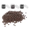 3 Bottles 3.0mm Silicone Micro Links Rings Beads Small Comfortable