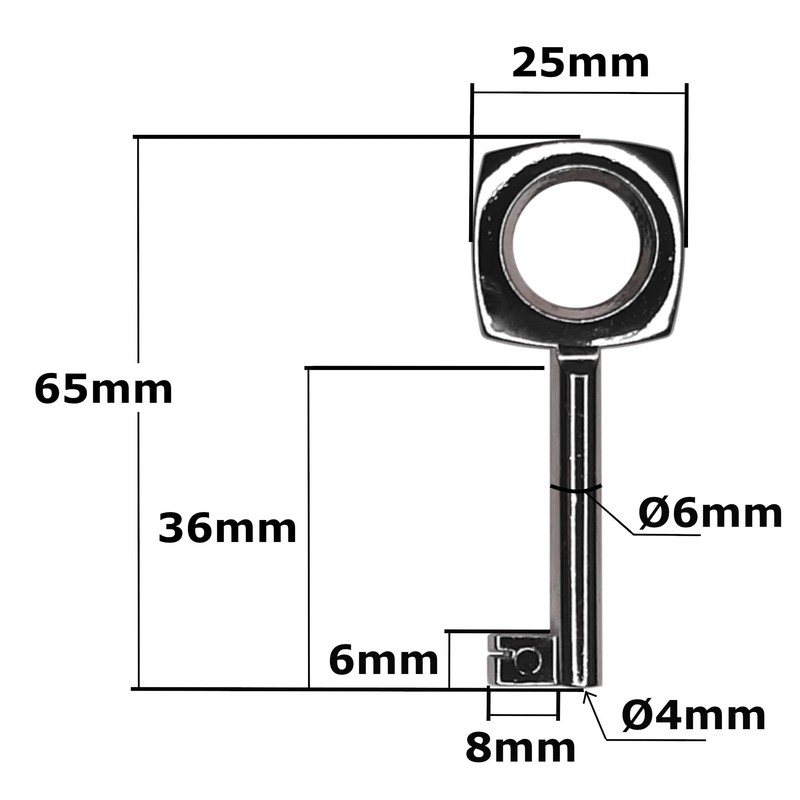 cyclingcolors Cabinet Lock with Key Chrome-Plated Furniture Wardrobe Cupboard Drawer