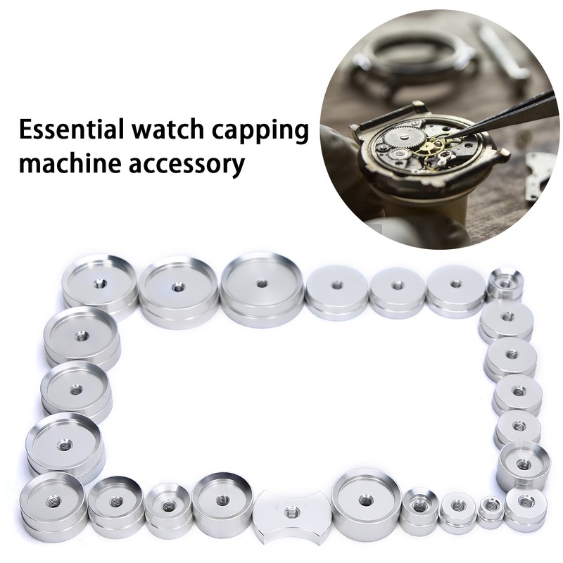 25pcs Capping Machine Dies Aluminum Alloy Watch Back Case Closer