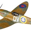 Corgi CS90650 Diecast Model Flying Aces Supermarine Spitfire ,Green &