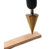 Chiloskit Metric 4-52mm HSS Large Unibit Step Drill Bit for