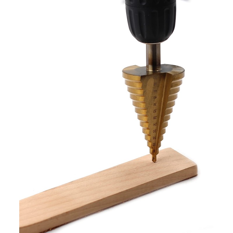 Chiloskit Metric 4-52mm HSS Large Unibit Step Drill Bit for