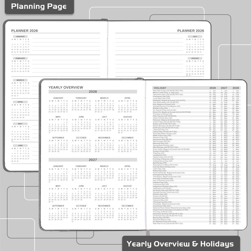2026 Diary - 2026 Daily Planner from January - December