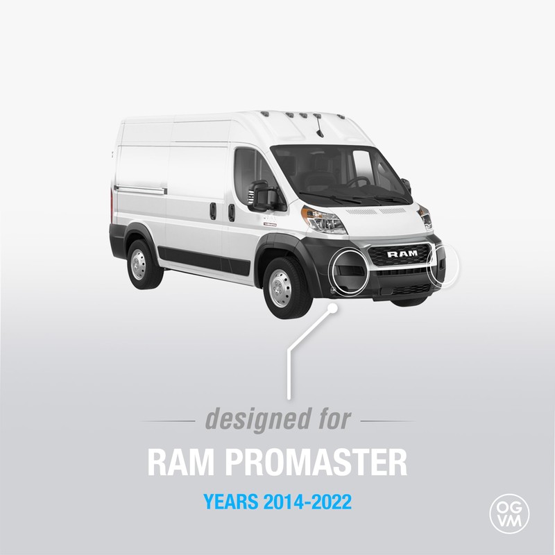 OpenGlass Van Mods - Ram Promaster Front Bumper Step Grips
