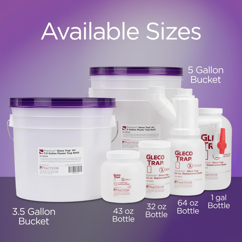 Practicon Gleco Trap 3.5 Gallon HV System, Clay & Plaster