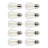 10Pcs Vintage Light Bulb S14 E27 180LM Transparent Glass LED