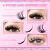 Lash Clusters with Spikes Eyelash Clusters 80D Volume Fluffy Individual