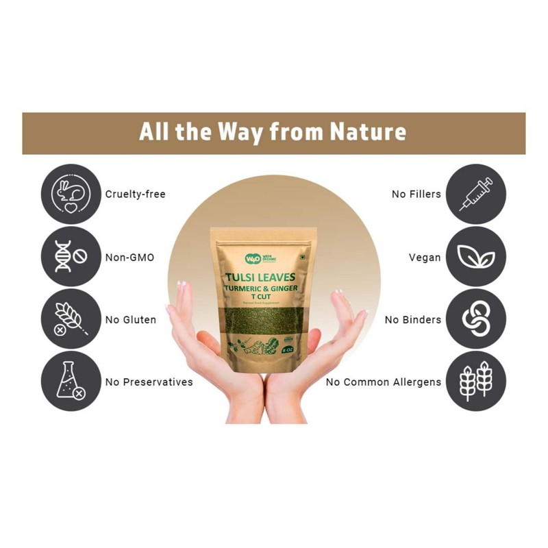 Tulsi Leaves Tea with Turmeric and Ginger 8 oz, Boost