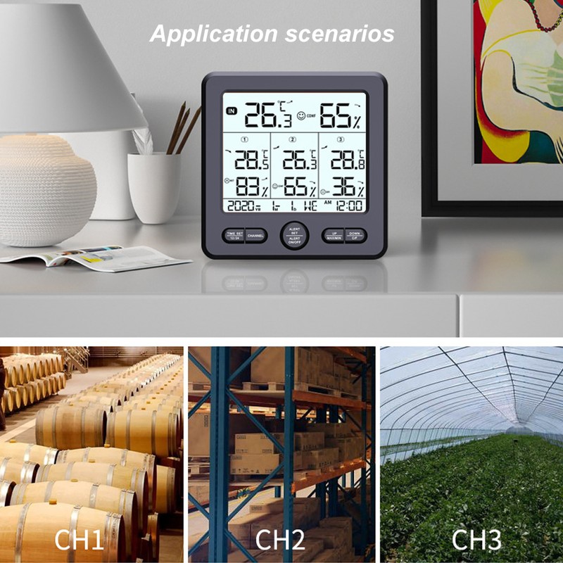 TS‑6210 Digital Wireless Weather Station Thermometer Meteorological Temperature Meter