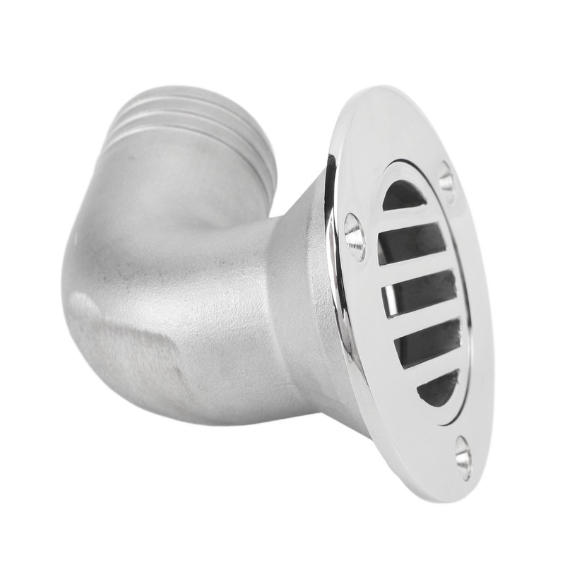 Boat Deck Drain 90 Degree Elbow 316 Stainless Steel Split