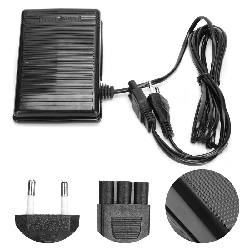 Foot Pedal 3‑Hole Round Pin with Power Cord Multifunctional Household
