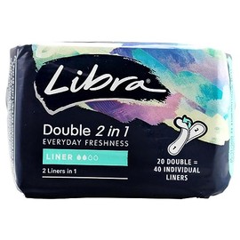 Libra Double 2 In 1 Everyday Freshness Liners (Pack of 20)