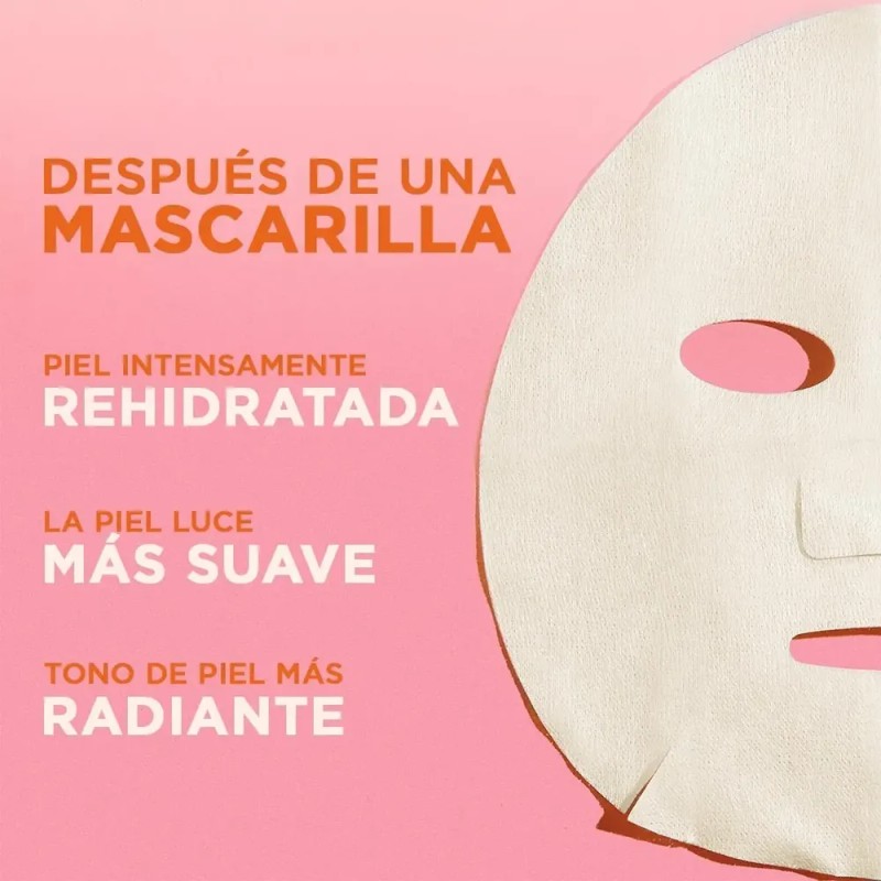 Garnier mascarilla facial skinactive ácido hialurónico 28g