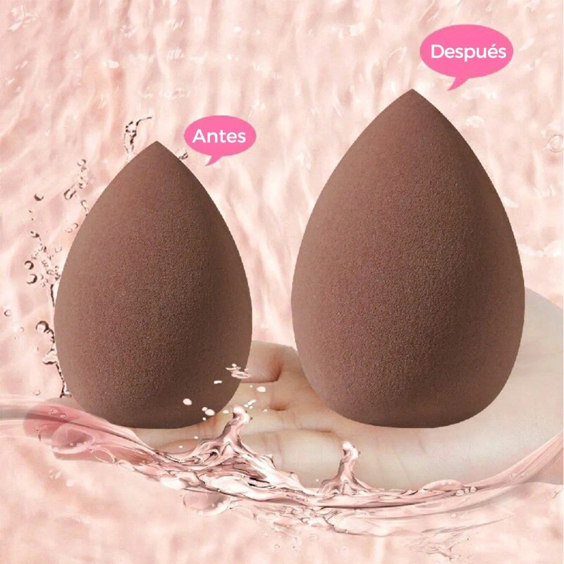 42 Pcs Brochas Maquillaje Profesional Esponjas Neceseres