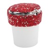 Car Ashtray DiamondStudded Smokeless Container with LED Light Indicator Multifunctional