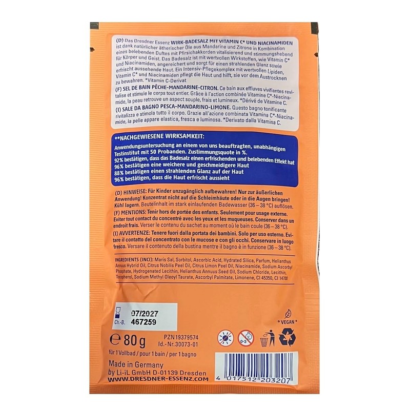 Dresdner Essenz Bath Salts + Vitamin C + Niacinamide 6