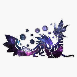 Monster Hunter World - Mizutsune (Galaxy Design) Sticker Bumper Sticker Vinyl Decal 5"