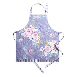 Maison d'Hermine 100% Cotton 1-Piece Kitchen Apron with Adjustable Neck and Middle Pocket, Long Ties for Women/Men, Spring/Summer