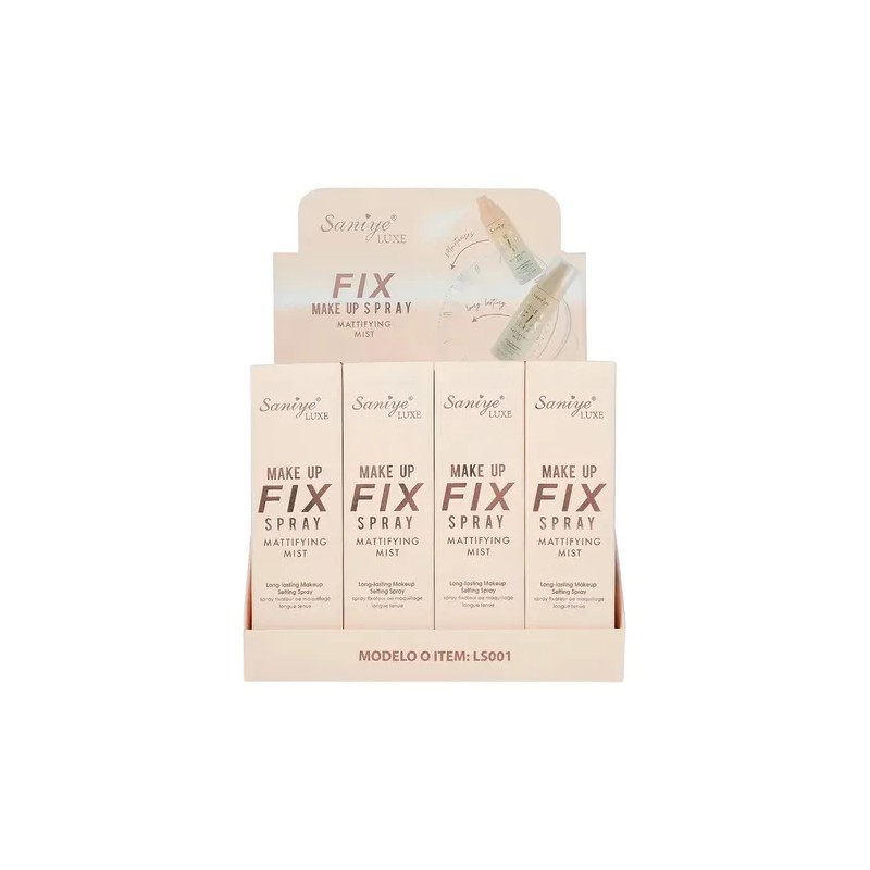 Fijador de Maquillaje Saniye Luxe 100ml Larga Duración A Prueba