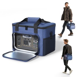 Santiano Portable Power Station Bag,900D Sailboat Class Oxford Cloth, Waterproof,Dustproof,Anti-Static,12 x 8.3 x 9 in,For 300W/500W Power Stations. Easy to Carry,For Camping,Fishing,RV,Outdoor Work