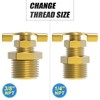 MEANLIN RV Water Heater Replacement Drain Valve 1/4" NPT &