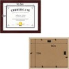 Golden State Art, 11x14 Diploma Frame - Mahogany Solid Wood