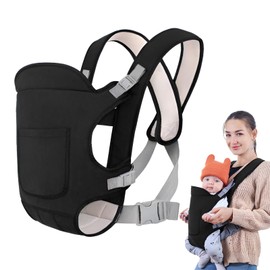 HAINLOGWANG Baby Carrier, Baby Carrier for Newborns from Birth, Adjustable Baby Carrier Belly Carrier, Ergonomic Sling Newborn to Toddler for 3-15 kg Infant Toddler Carry Strap