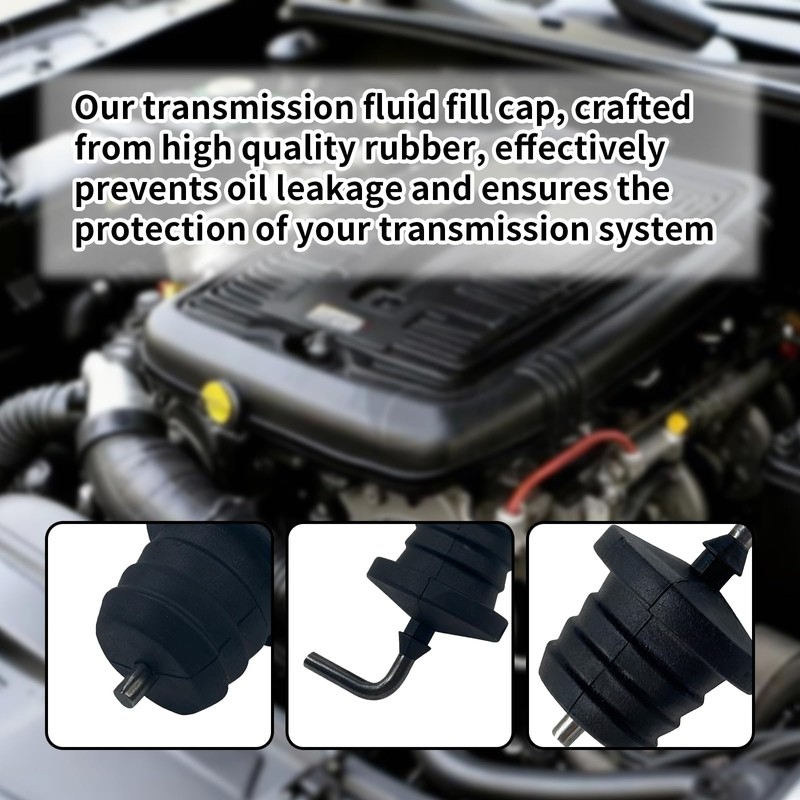 2Pcs Transmission Filler Cap, Car ATF Rubber Plug Cap Compatible