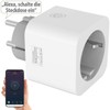 Luminea Home Control WLAN-Steckdose mit Energiekostenmesser, App-, Timer- & Sprachsteuerung