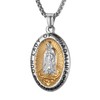 Scddboy Virgin Mary Necklace,Our Lady of Guadalupe Necklace for Men