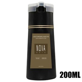 【EXPRESS】Nova Hair Dye Shampoo,Nova Hair Instant Dye Shampoo,Hair Color Shampoo for Hair black hair christmas 2024 ornament hair Haircare Moisture - color,: Light Brown