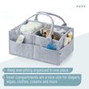Mr. Pen- Baby Diaper Caddy Organizer, Grey, Large, Diaper Organizer,