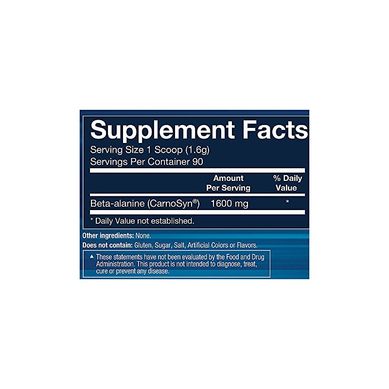 BODYTECH Beta-Alanine Powder - Supports Muscle Endurance, Performance & Workout