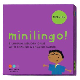 Minilingo Spanish / English Bilingual Flashcards: Bilingual memory game with Spanish & English cards