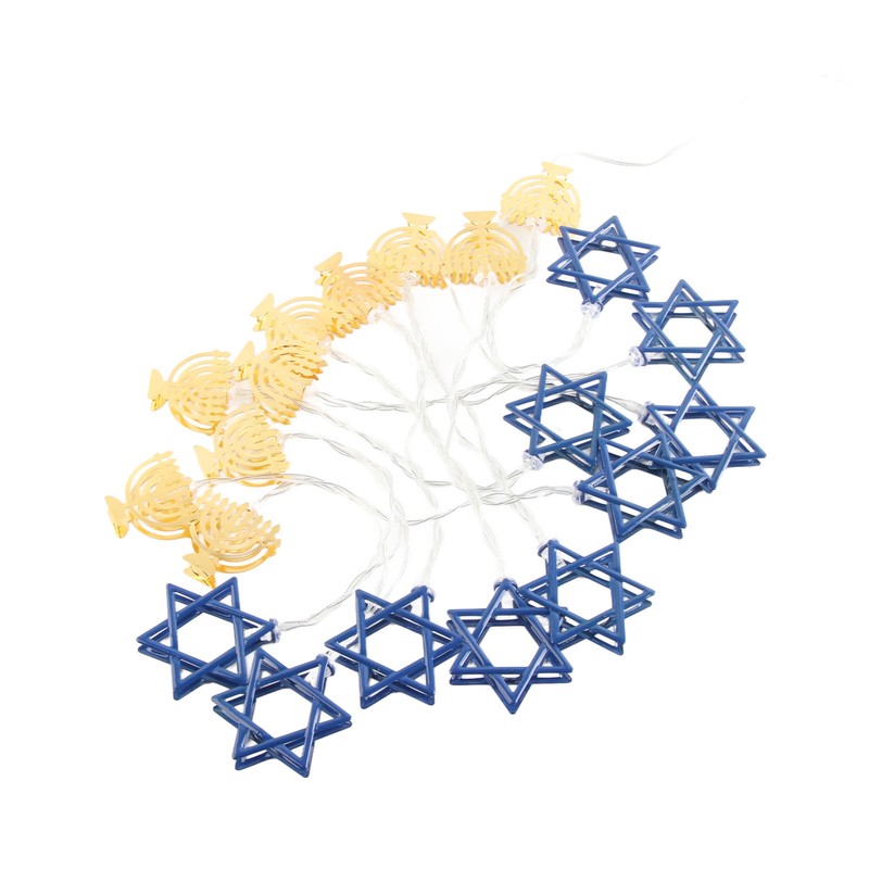 LED Hanukkah String Lights Hexagonal Star Fairy Light 3 Meters