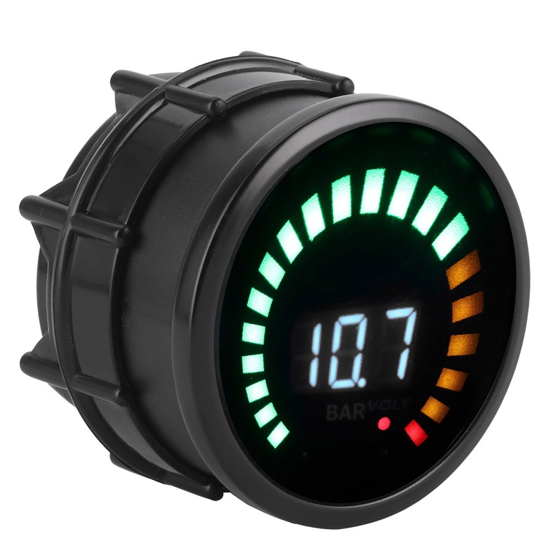2in Car Voltmeter with LED Digital Display Vacuum Pressure Gauge
