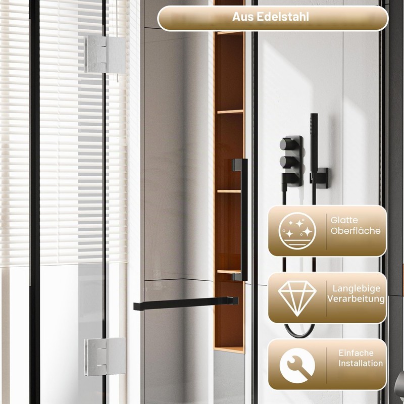 Alise Heavy Duty 180 Degree Glass Door Cabinet Display Cabinet