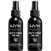Nyx Professional Makeup, Dúo Spray Fijador De Maquillaje, Acabado Mate