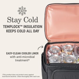 Coleman Now 20/24-Can Leak-Proof Backpack/Tote Cooler Bag, Made from 100% Recycled Fabric, Ideal for Moms, Weekend Trips, Travel, Picnics, Beach Outings & More