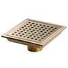 SaniteModar Shower Drain, 6 inch Shower Floor Square Drain with
