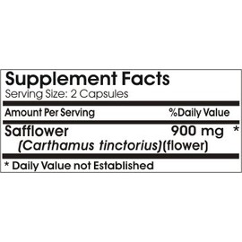 Safflower 900mg // 200 Capsules // Pure // by PureControl Supplements