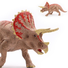 Gemini & Genius Triceratops Dinosaurs Action Figure Early Science Education and Collection Dino World Model for Party Favor and Birthday Gift to Boys and Girls 3-12 Years Old