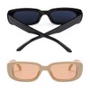 Long Keeper Sunglasses Women's Vintage Rectangular 90s Retro Sunglasses for