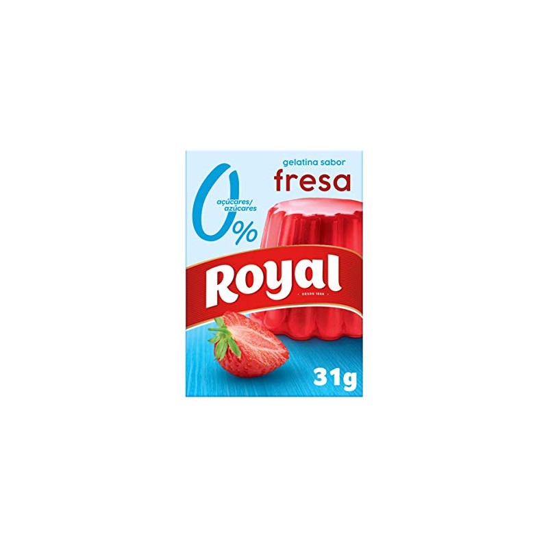 Royal, Gelatina, Light, Gusto Fragola, Confezione da 31 gr
