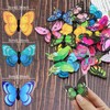 Pack of 22 Colourful Butterflies Decoration with Safety Pins, PVC